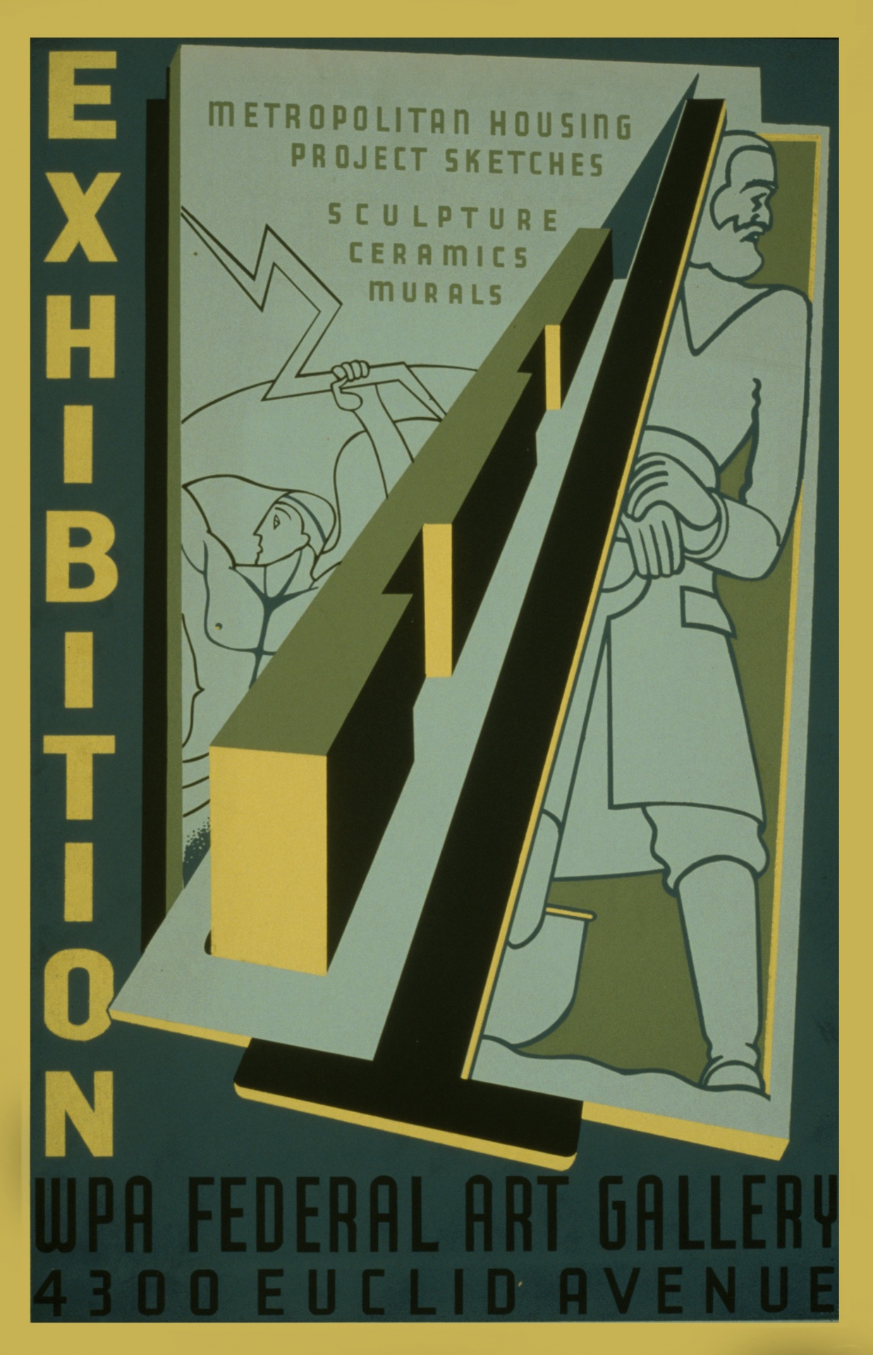 Vintage Art Exhibition Poster