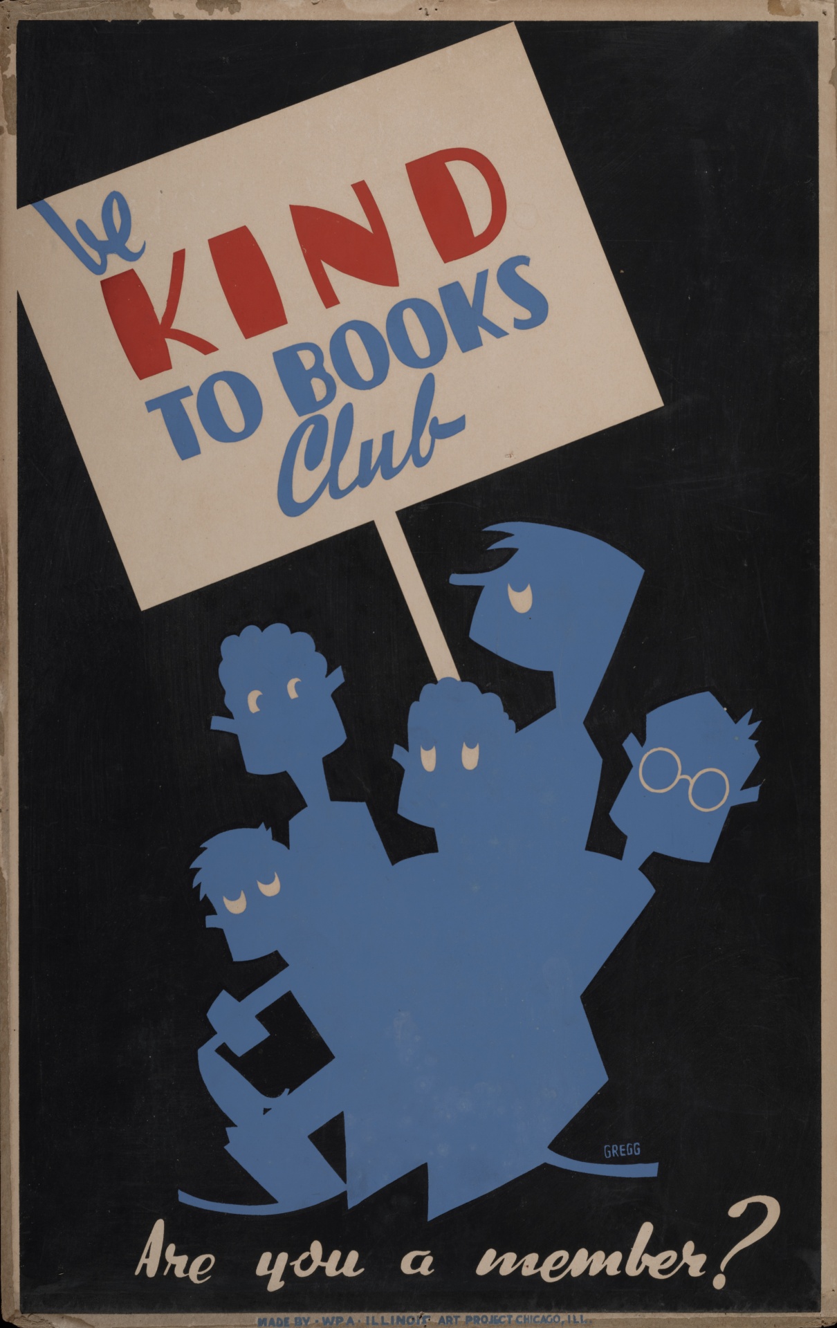 Vintage Buch-Plakat