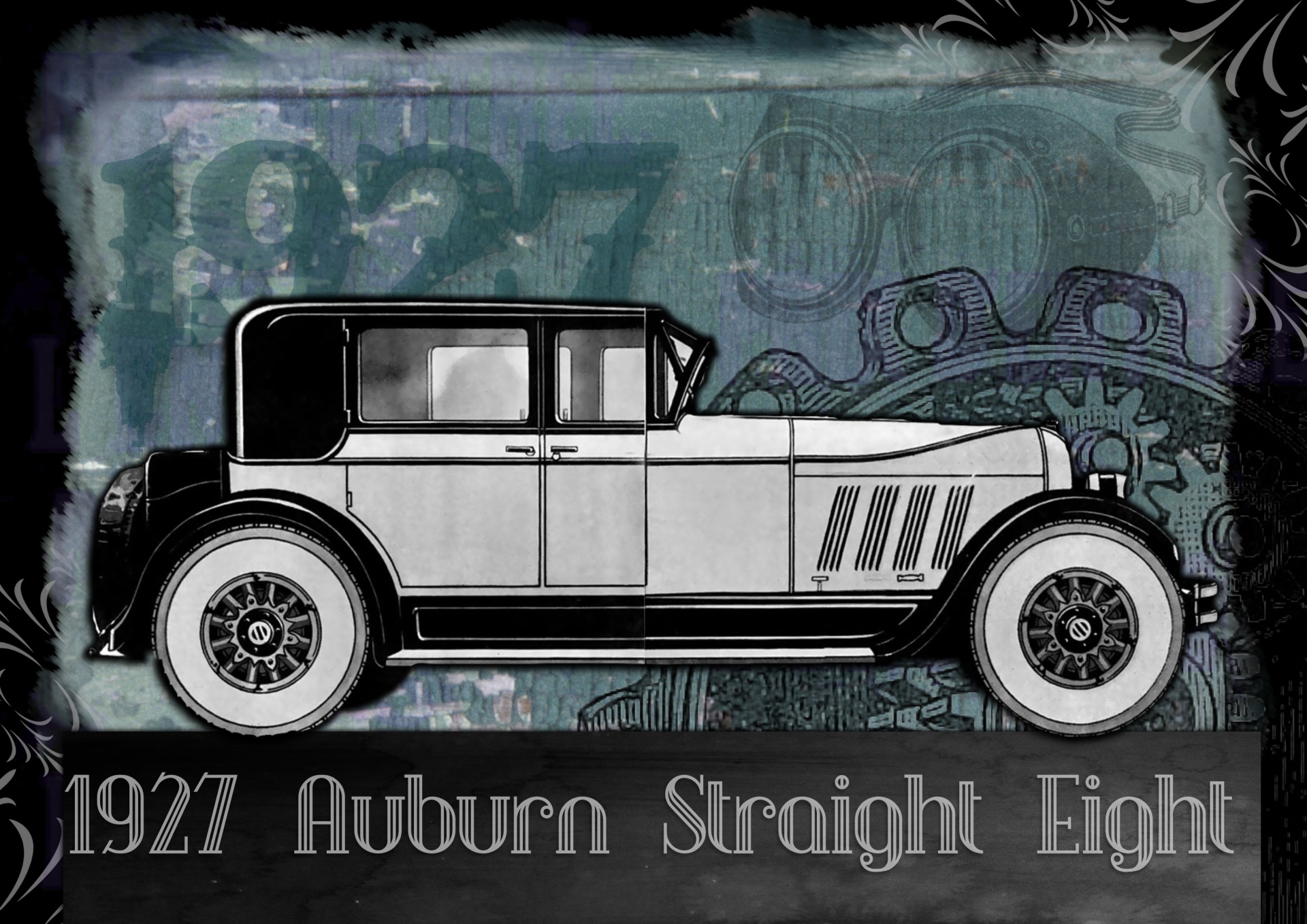 Arte Collage Vintage Car 1923