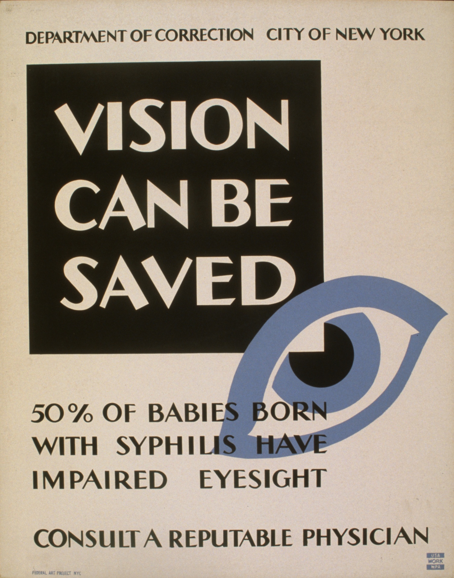 Vintage Eye Examination Poster