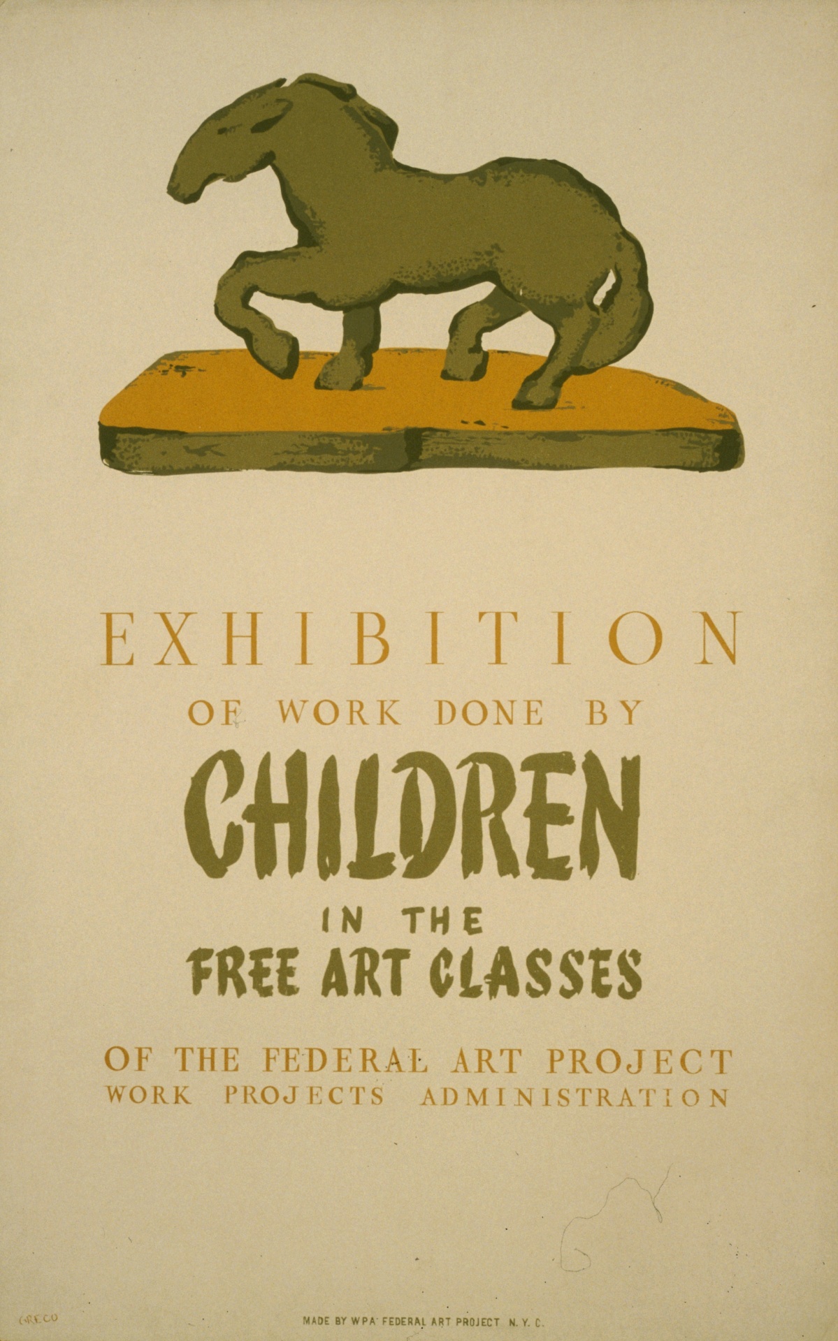 Vintage Kids Art Poster