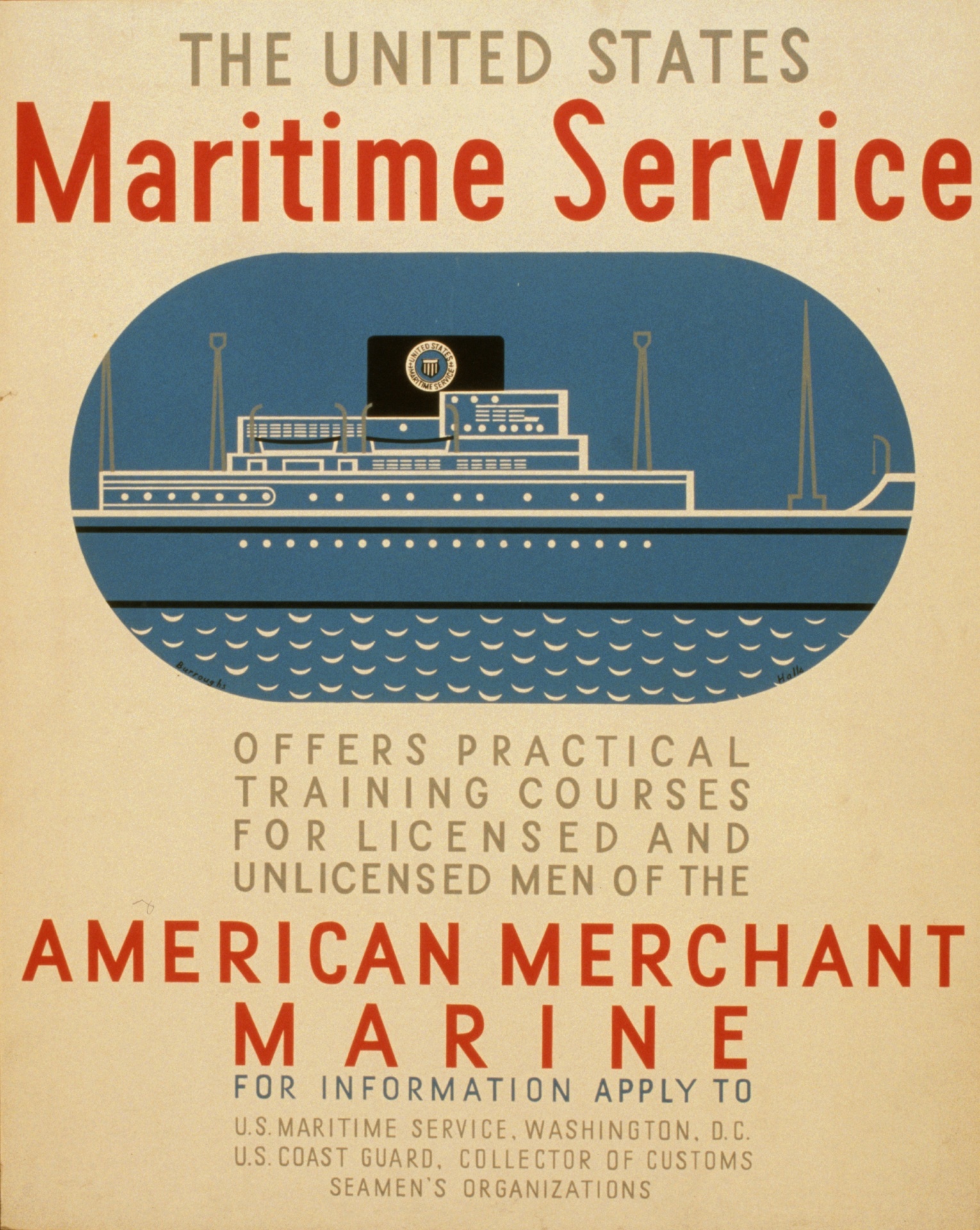 Poster marinha do vintage
