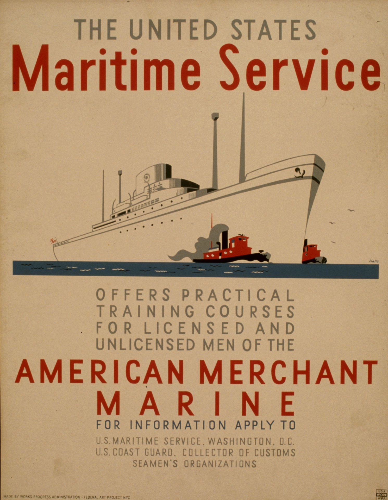 Vintage Marine Poster