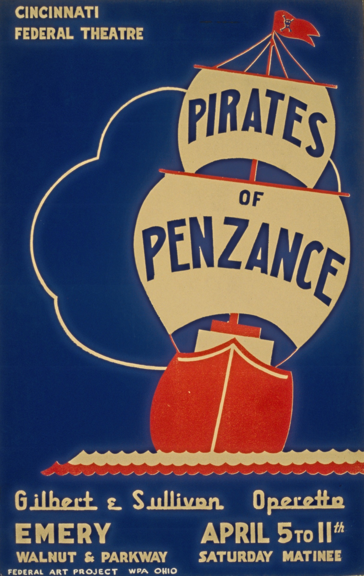 ペンザンスポスターのヴィンテージ海賊