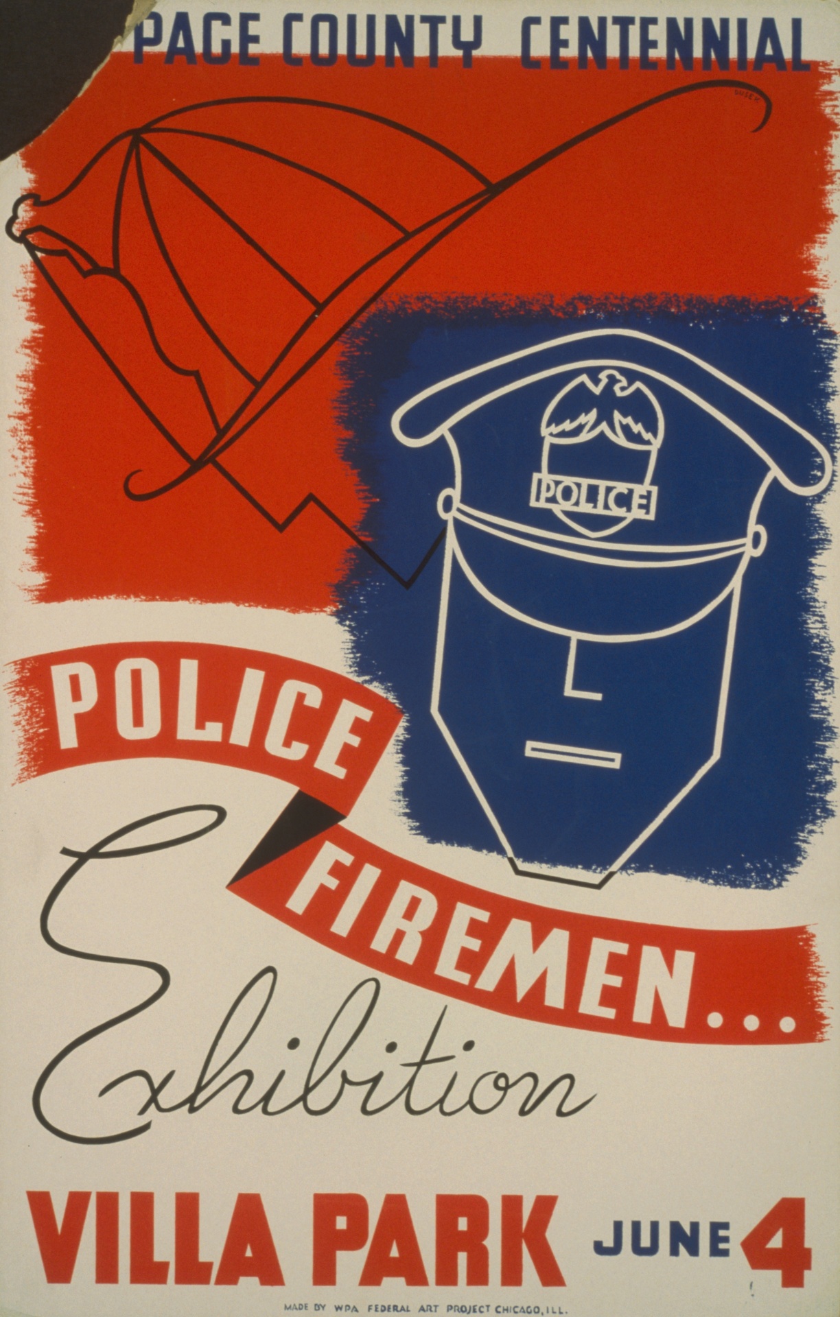 Poster polícia do vintage