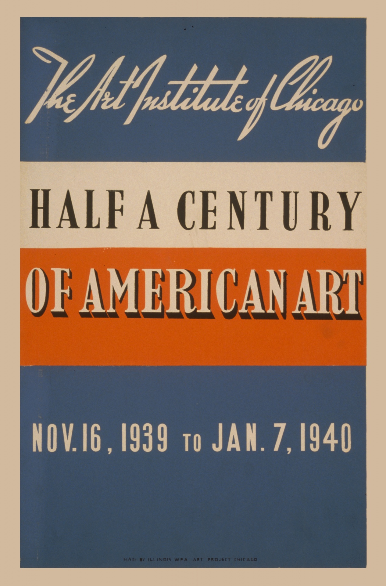 Poster Vintage American Art