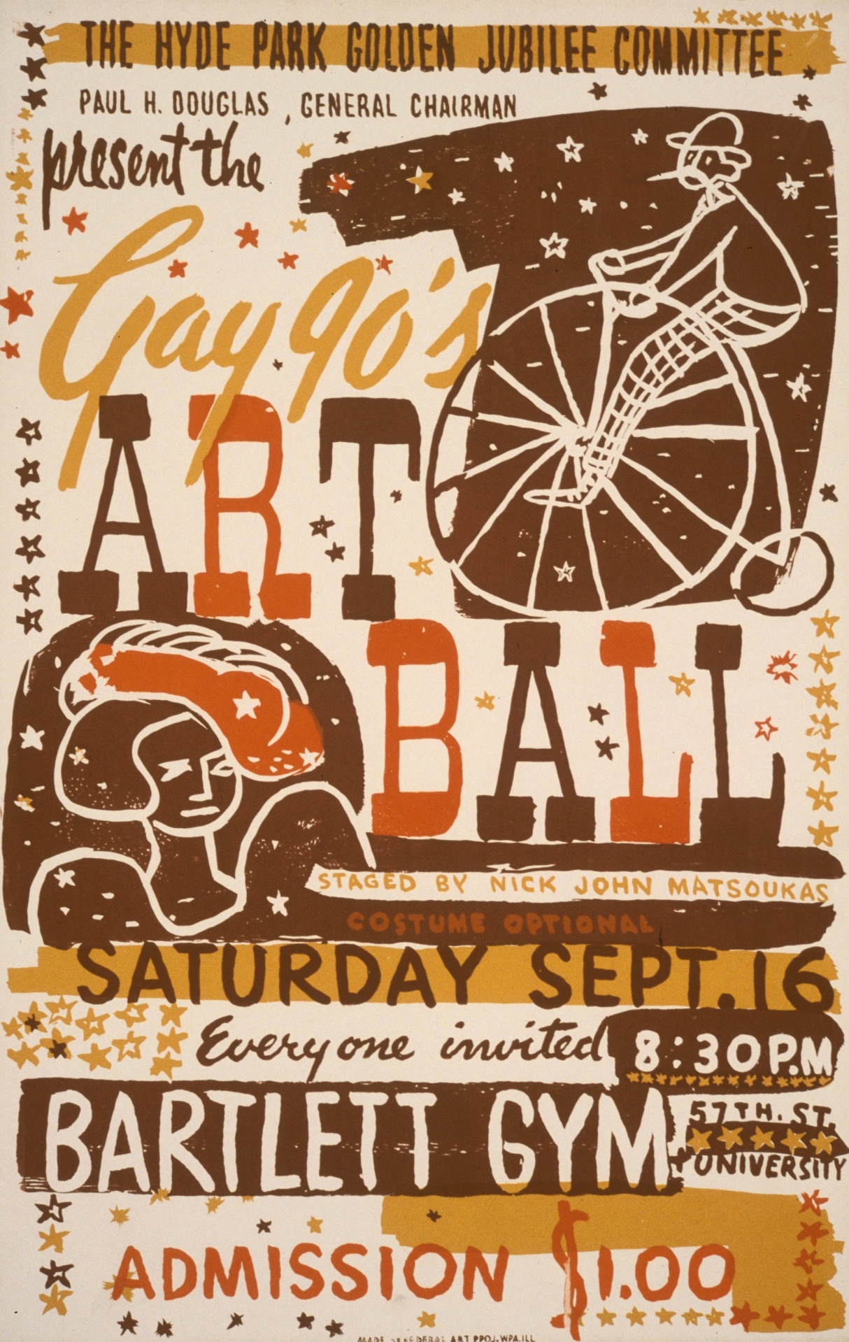 Vintage Poster Art Ball
