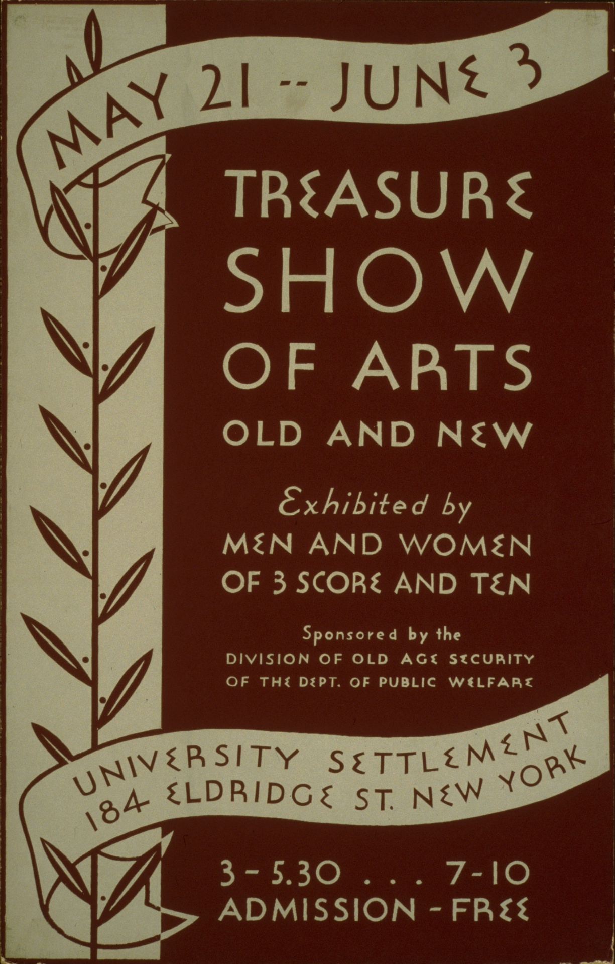 Poster Vintage Arts Show
