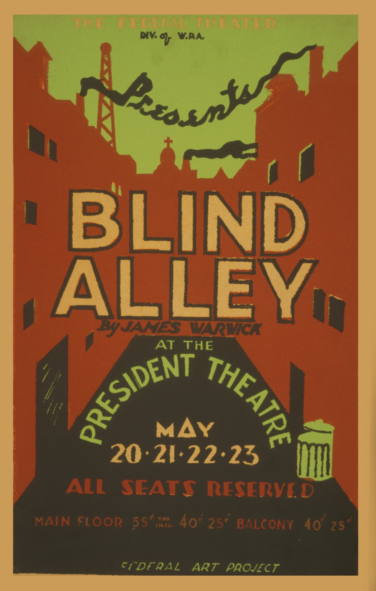 Vintage Poster Blind Alley