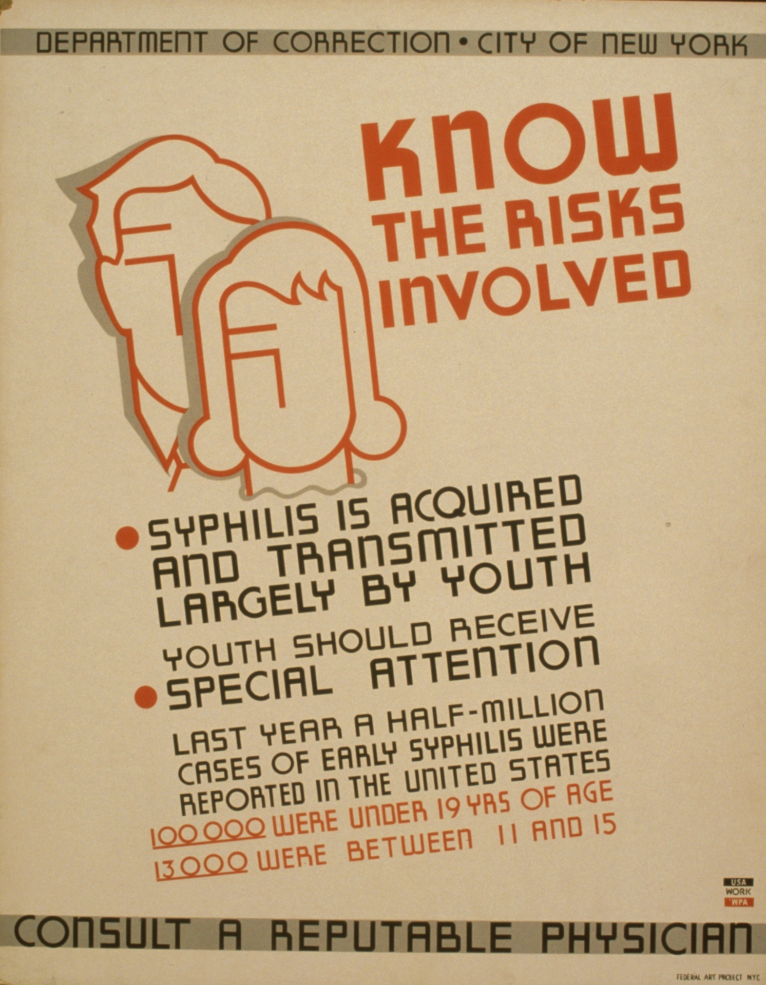 Cartaz da saúde pública do vintage