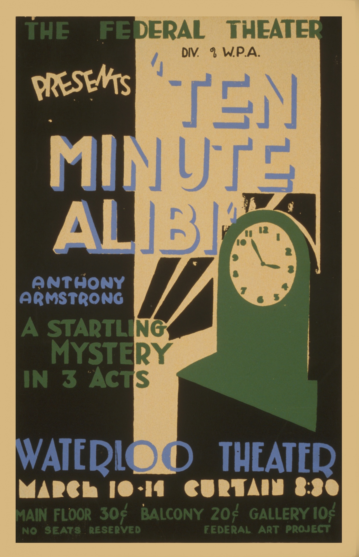 Vintage Stage Production Poster