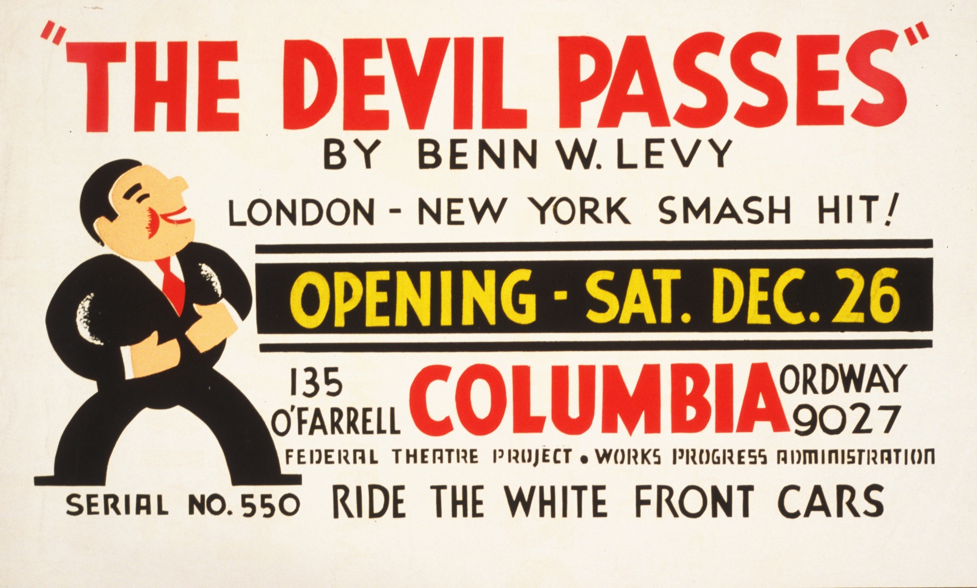 Poster teatral do vintage