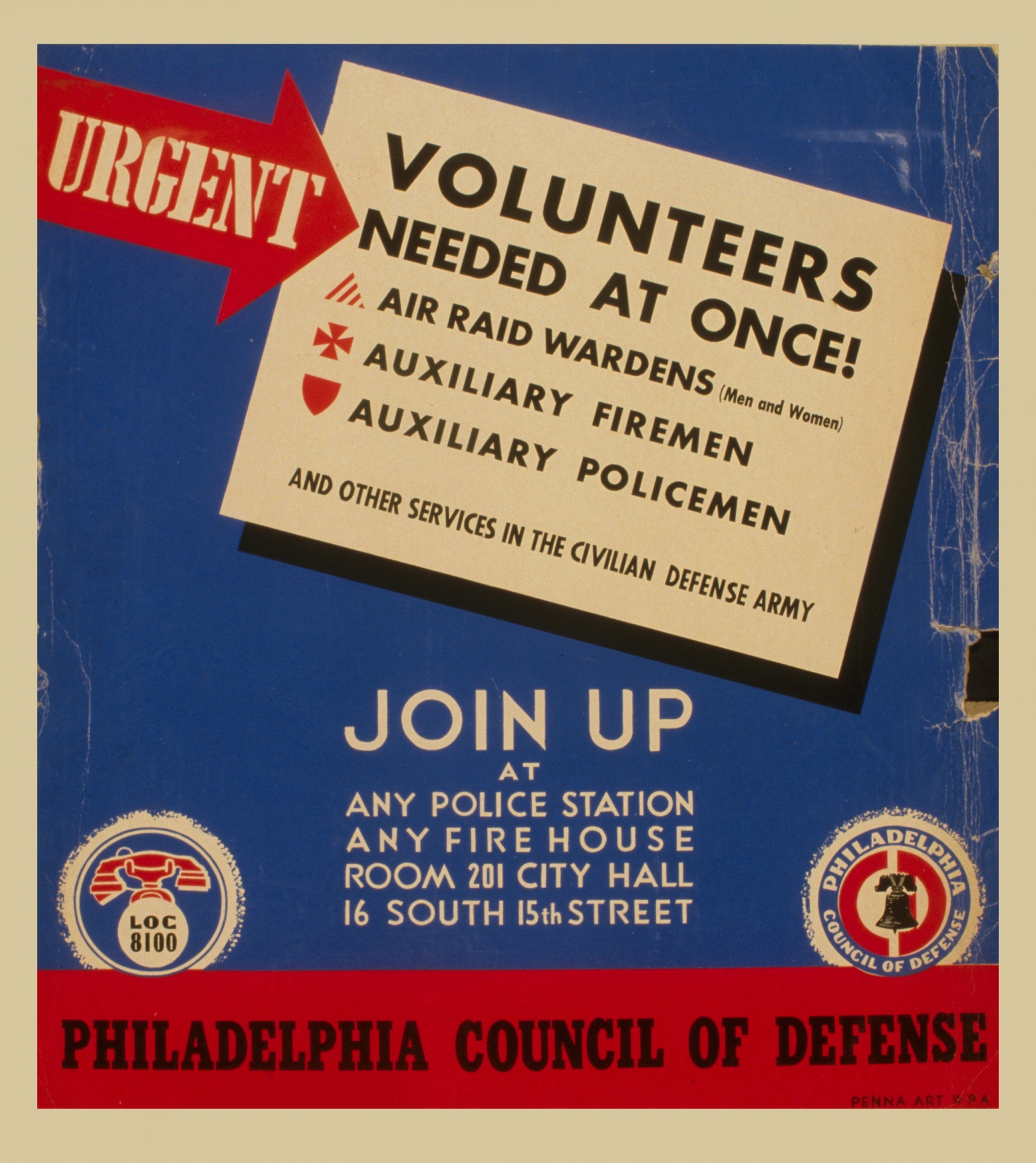 Poster Voluntário Vintage