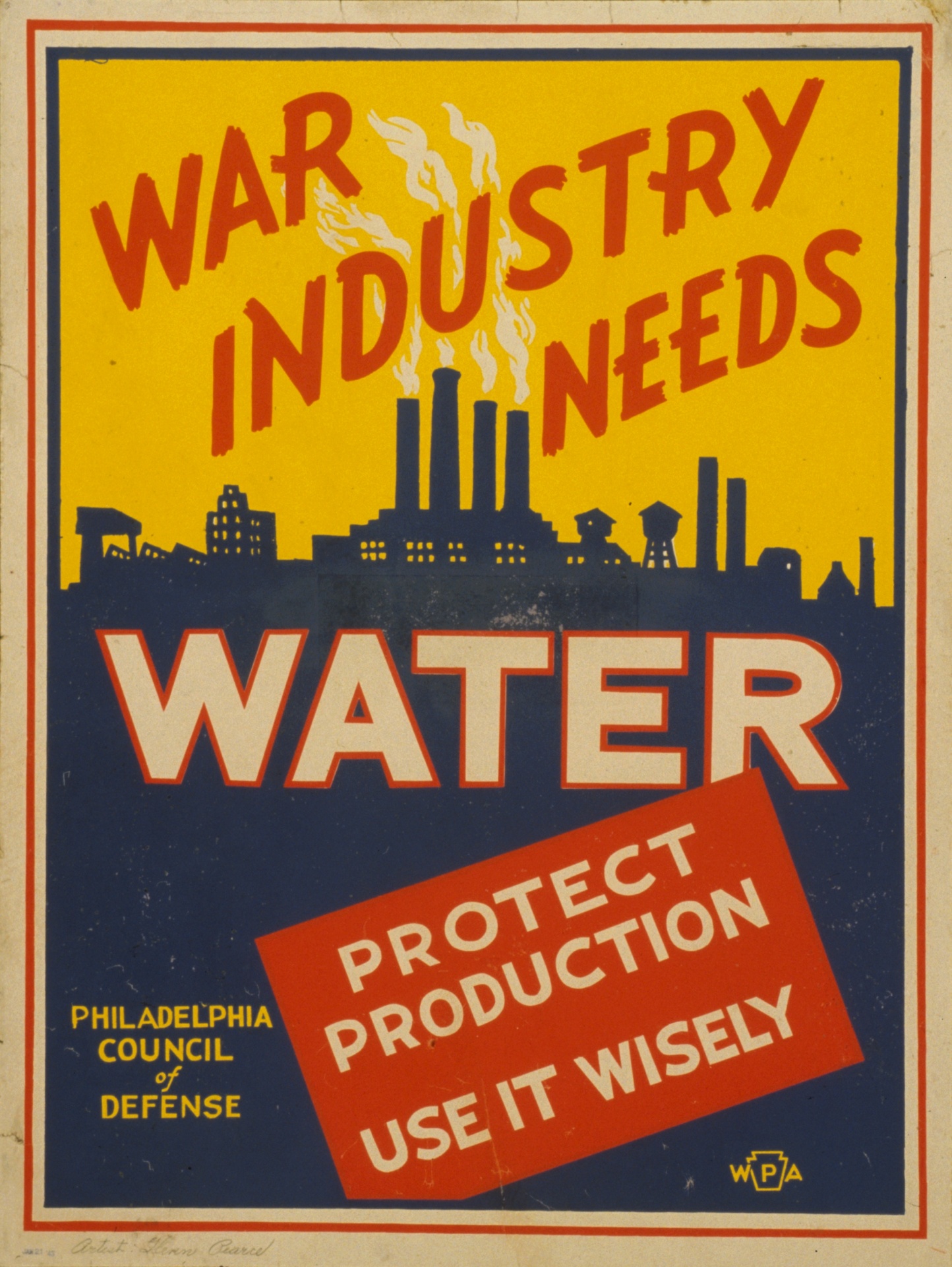 Vintage szennyvíz poszter