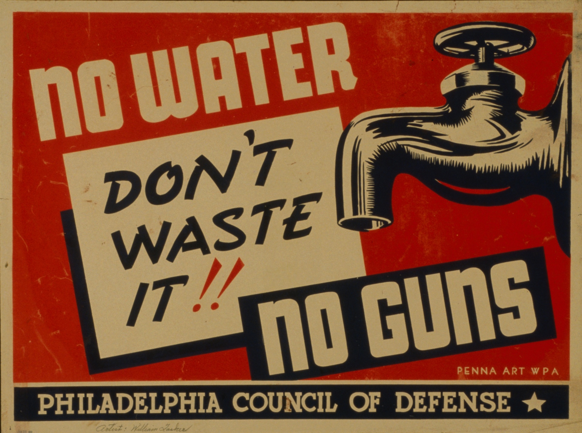 Poster de Águas Residuais Vintage