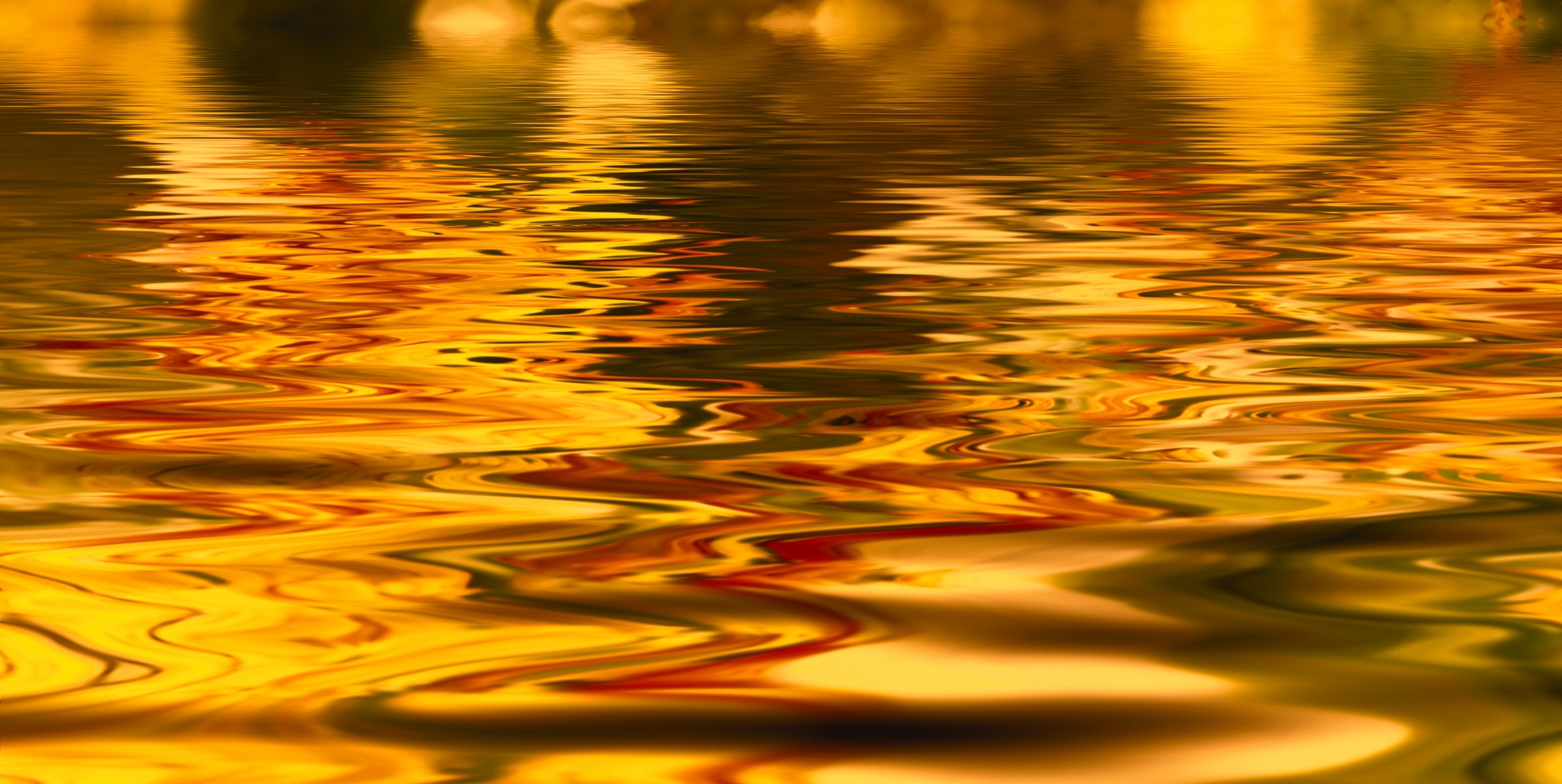 Água abstrato dourado