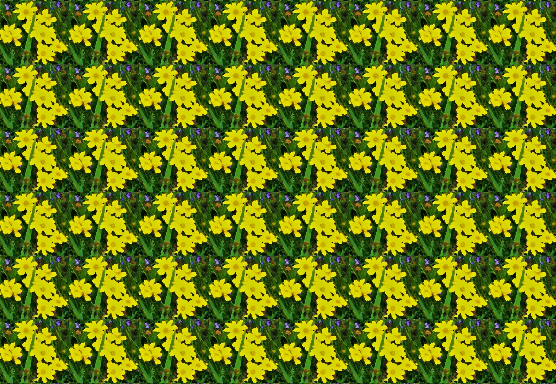 Papel de parede amarelo flor