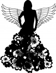 Angel Wings Silhouette Kleid