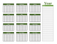 Calendarul anual