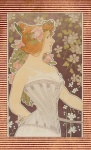 Art Deco Plakát Vintage Žena
