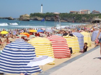 Biarritz-Strand-Szene