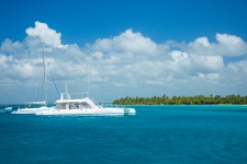 Catamarano in Caribbean