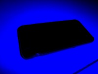 Mobiltelefon - mörkblå bakgrund