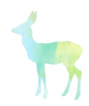 Deer Dipinto ad acquerelli