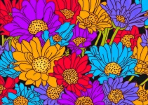 Blumenmuster Hintergrund 170
