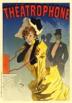 Vintage poster anunț franceză Teatru