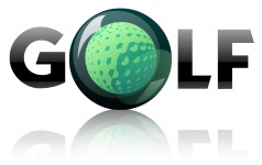 Golf Sport Logo Sign Illustration