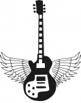 Kytara s křídly Electric Music