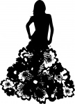 Model Silhouette Dress Couture