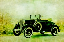 Ilustración del coche viejo