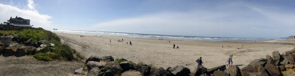 Panoramic Photo of Beach in Oregon