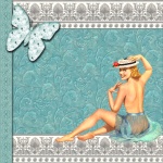 Pin-up Girl Retro Collage