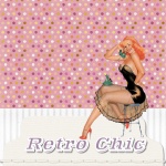 Retro Fifties Pinup-Kunst-Collage