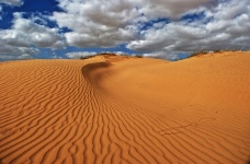 Ondulações nas dunas de areia