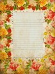 Roses Paper Stationery Grunge