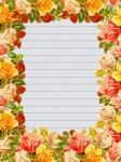 Stationery Paper Roses