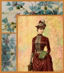Victorian Lady Flowers colaj