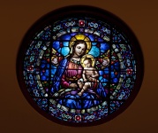 Virgem Maria e bebê Jesus