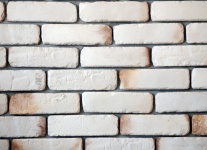 Fond blanc Mur de briques