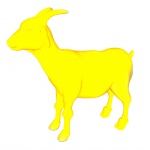 желтый коза