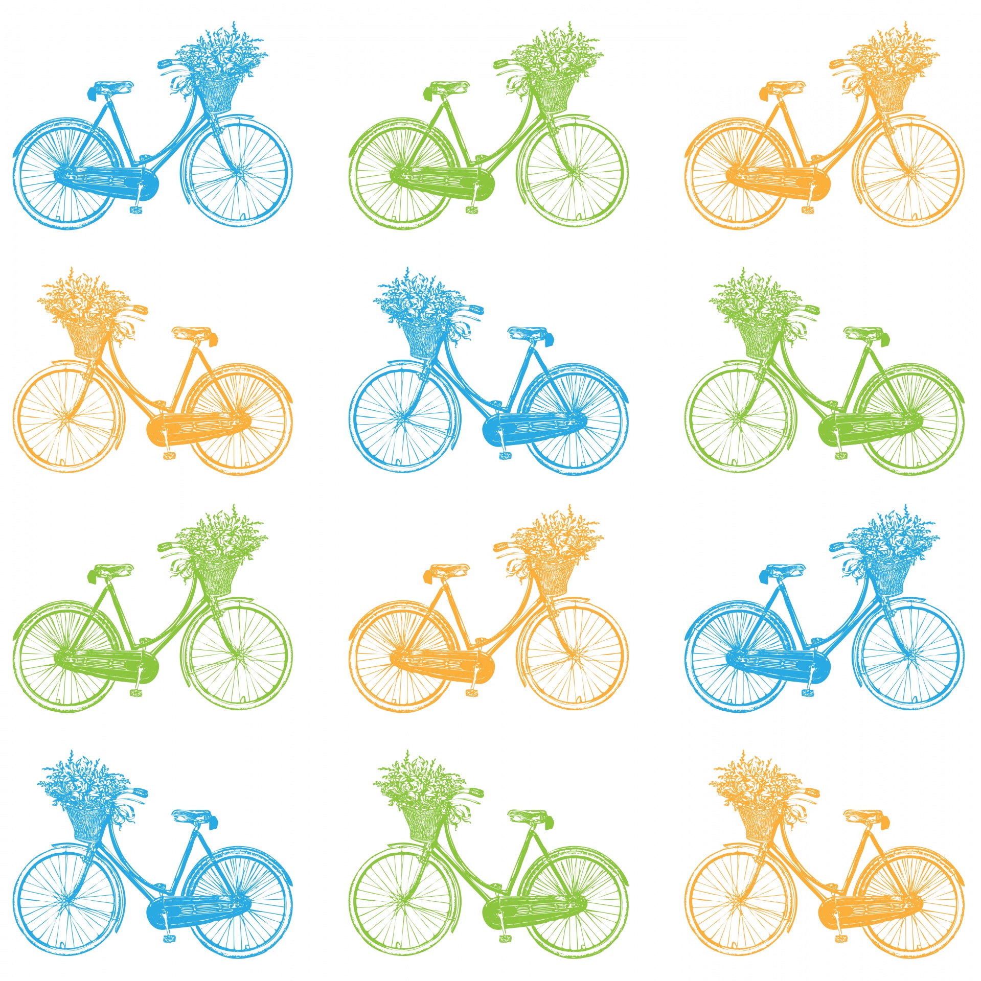 自転車カラフルな壁紙