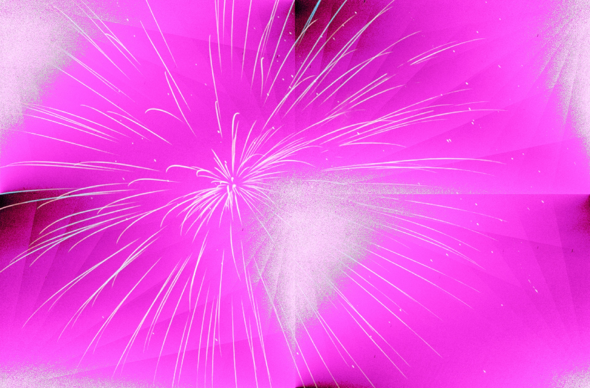 ビッグピンクの花火の背景