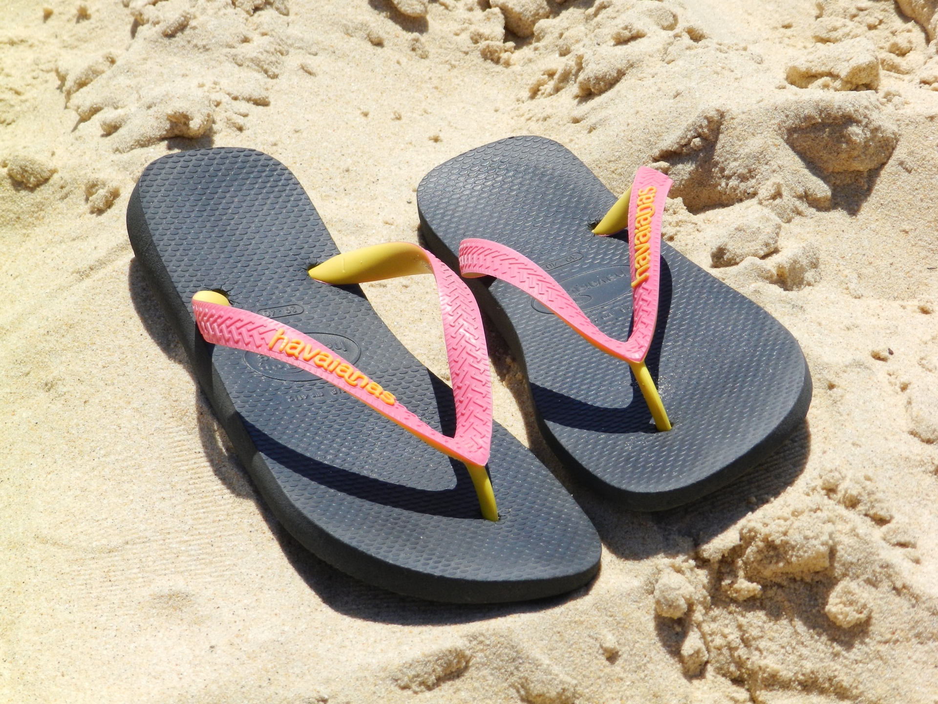 Flip Flops On Sand Free Stock Photo - Public Domain Pictures