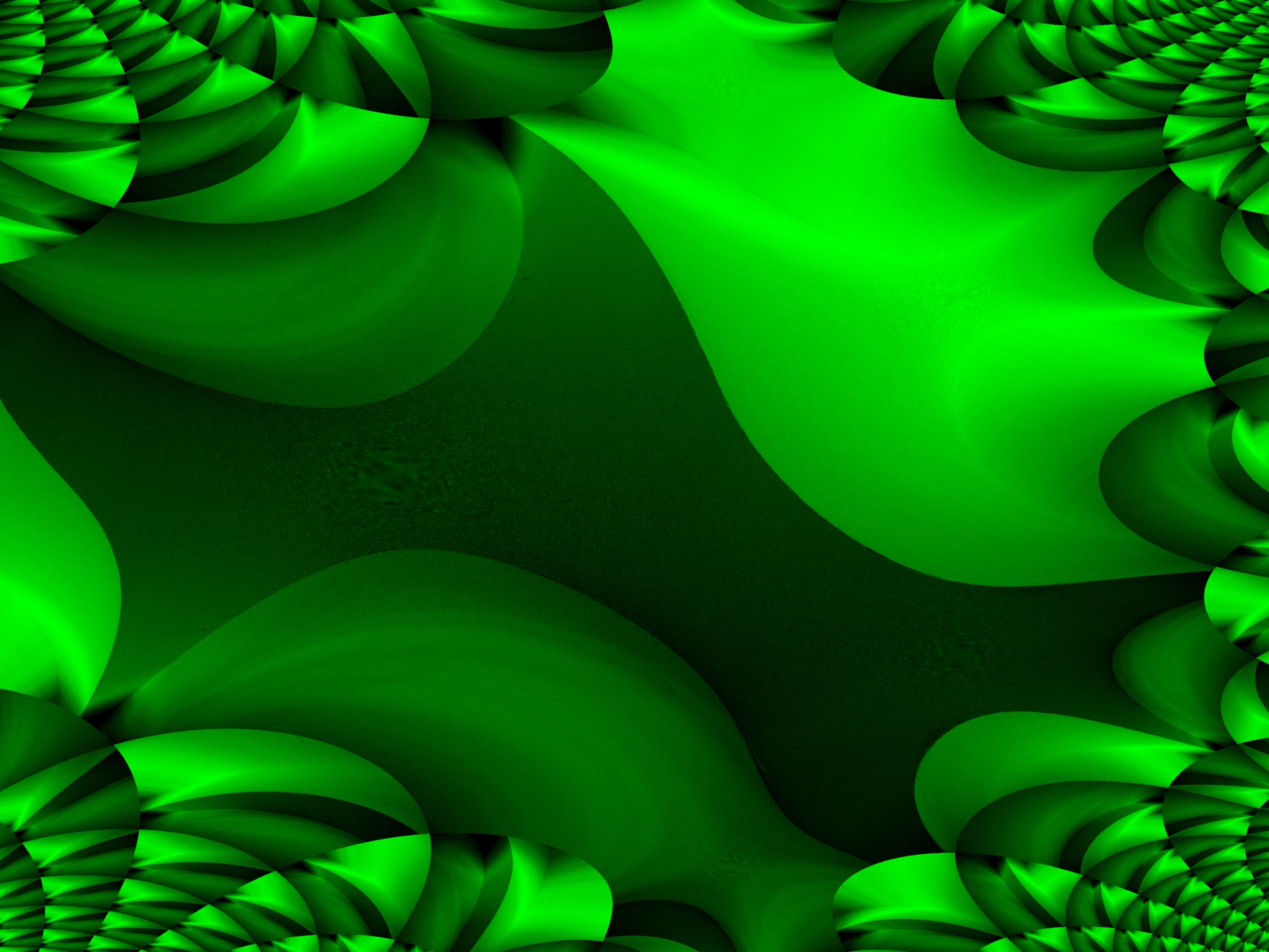 泡と緑の背景