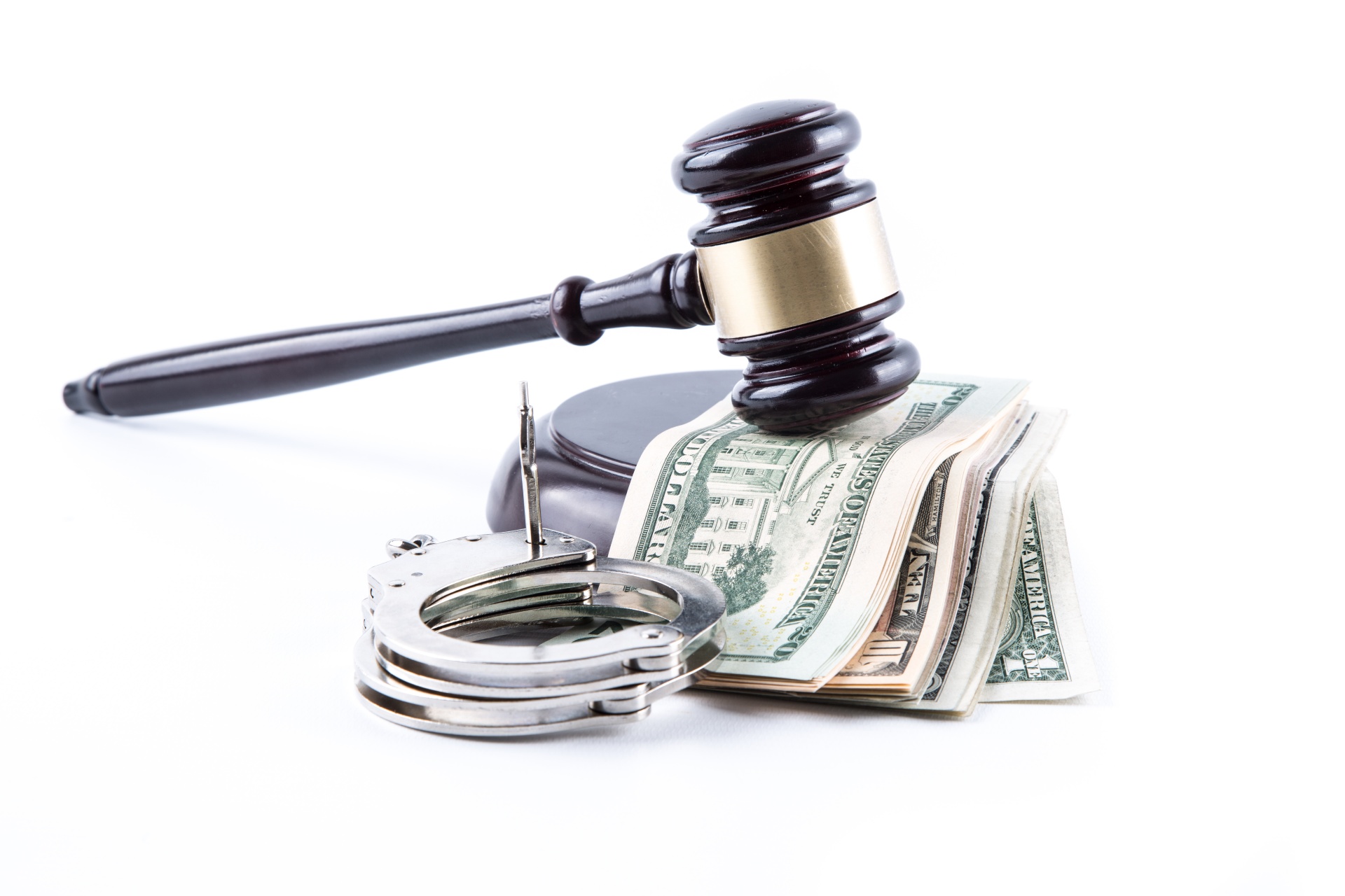 Judge Gavel Handcuffs And Money Free Stock Photo - Public Domain Pictures