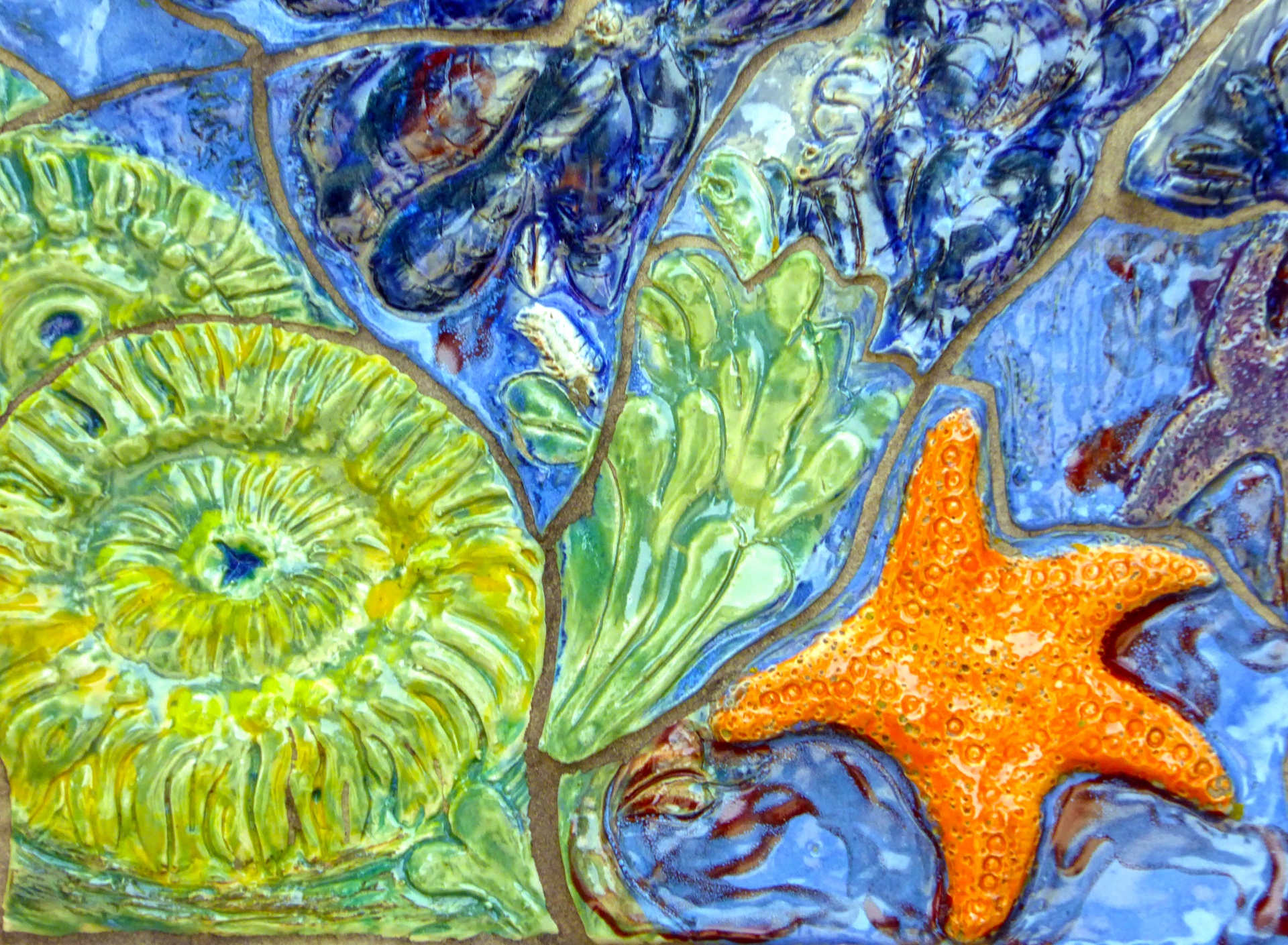 Marine Theme Ceramic Mural Free Stock Photo - Public Domain Pictures